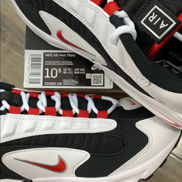 NIKE AIR MAX TRIAX White/University Red-Black men’ - Picture 3 of 16